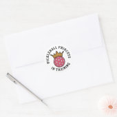 Sticker Rond Pickleball femmes drôle (Enveloppe)
