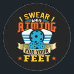 Sticker Rond Pickleball Funny Quotes Humorous Slogans Men<br><div class="desc">Pickleball Funny Quotes Humorous Slogans Men Women Gift Gift. Perfect gift for your dad,  mom,  papa,  men,  women,  friend and family members on Thanksgiving Day,  Christmas Day,  Mothers Day,  Fathers Day,  4th of July,  1776 Independent day,  Veterans Day,  Halloween Day,  Patrick's Day</div>