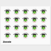 Sticker Rond Pickleball Halloween - FrankenPickle - It's Alive (Feuille)