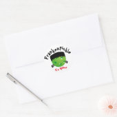 Sticker Rond Pickleball Halloween - FrankenPickle - It's Alive (Enveloppe)
