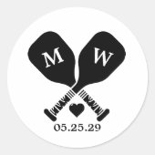 Sticker Rond Pickleball Love (Devant)