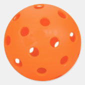 Sticker Rond Pickleball orange (Devant)