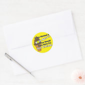 Sticker Rond Pickleball Soft Server, Aller pour la crème glacée (Enveloppe)