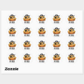 Sticker Rond Pie-rate Funny Pirate Pie Pie Pie Pun (Feuille)