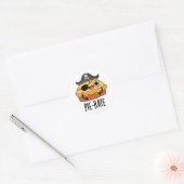 Sticker Rond Pie-rate Funny Pirate Pie Pie Pie Pun (Enveloppe)