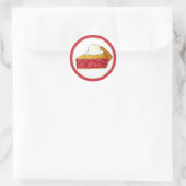 Sticker Rond Pie Social Party Dessert Bake Vente fraise (Sac)