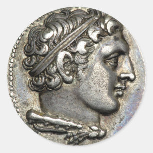 Sticker Rond Pièce de monnaie romaine