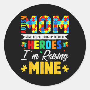 Sticker Rond Pièce De Puzzle Autisme Maman Certaines Personnes
