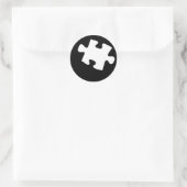 Sticker Rond Pièce de puzzle manquante (Sac)