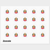 Sticker Rond Pièce d'échecs Pawn (Feuille)