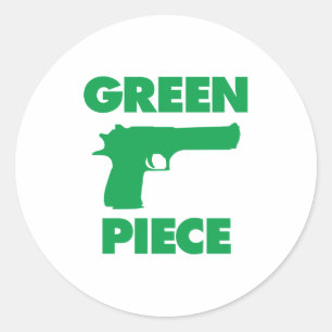 Sticker Rond Pièce verte