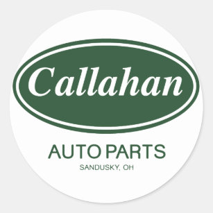 Sticker Rond Pièces d'auto de Callahan