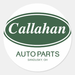 Sticker Rond Pièces d'automobile Callahan