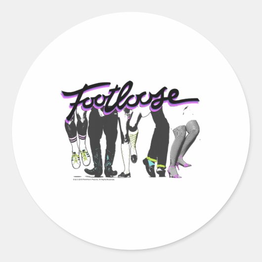 Sticker Rond Pied Dancing Titre du titre Logo (Devant)