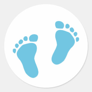 Sticker Rond Pieds bébé