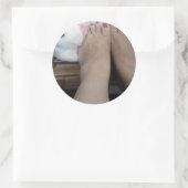 STICKER ROND PIEDS FUZZZES DOUX (Sac)