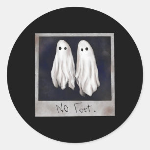 Sticker Rond Pieds Ghost Halloween Witch Lydia Bleach Mer Éffra