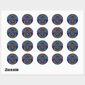 Sticker Rond Piège de Vénus (Feuille)