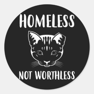 Sticker Rond Piège TNR sans abri Neuf Libération Feral Cat