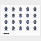 Sticker Rond Pier papa de caniche (Feuille)
