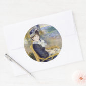 Sticker Rond Pierre-Auguste Renoir - En bord de mer (Enveloppe)