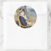 Sticker Rond Pierre-Auguste Renoir - En bord de mer (Sac)