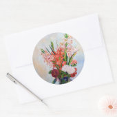 Sticker Rond Pierre-Auguste Renoir - Gladioli (Enveloppe)