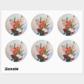 Sticker Rond Pierre-Auguste Renoir - Gladioli (Feuille)