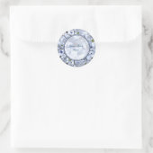 Sticker Rond Pierre Bleue (Sac)
