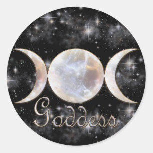 Sticker Rond Pierre de la lune triple de lune
