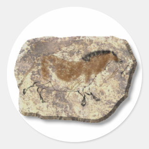 Sticker Rond Pierre de Lascaux Horse