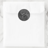 Sticker Rond Pierre foncée Yin Yang Trees (Sac)