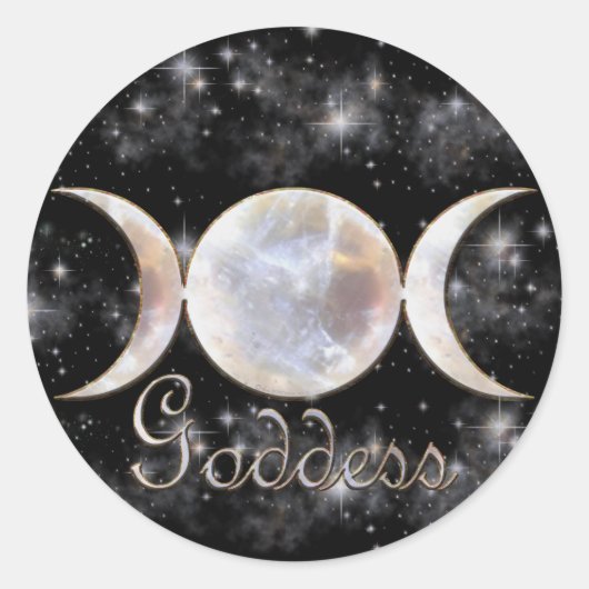Sticker Rond Pierre Lune Triple (Devant)