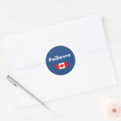 Sticker Rond Pierre Poilievre Canada Drapeau canadien Couleur f (Enveloppe)