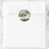 Sticker Rond Pierres de plage I (Sac)