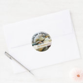 Sticker Rond Pierres de plage I (Enveloppe)
