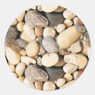 Sticker Rond Pierres personnalisées Clair Modèle tendance