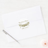 Sticker Rond Pierres romantiques Gold Swag / Sceaux Enveloppe (Enveloppe)