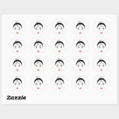 Sticker Rond Pierrot (Feuille)