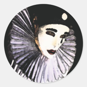 Sticker Rond Pierrot
