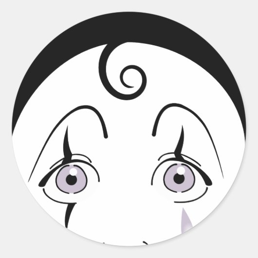 Sticker Rond Pierrot (Devant)