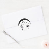 Sticker Rond Pierrot (Enveloppe)