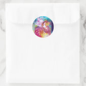 Sticker Rond PIERROT ET ARLECCHINA Carnaval vénitien, (Sac)