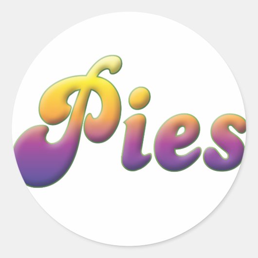 Sticker Rond Pies (Devant)