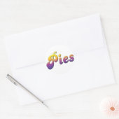 Sticker Rond Pies (Enveloppe)