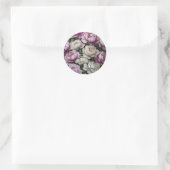 Sticker Rond Pies roses (Sac)