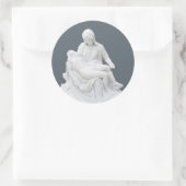 Sticker Rond Pieta sculptée (Sac)