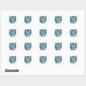 Sticker Rond Pieuvre de Bonk, ouch (Feuille)