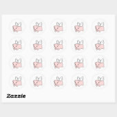 Sticker Rond Pig volant - Piglet avec ailes (Feuille)