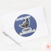 Sticker Rond pigeon (Enveloppe)
